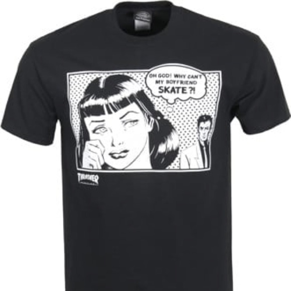 THRASHER Boyfriend T Shirt - XS